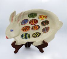 Make a special Easter Egg Plate at the Ceramic Arts Center.