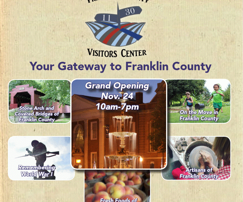 Grand Opening Franklin County 11/30 Visitors Center Set For Small Business Saturday