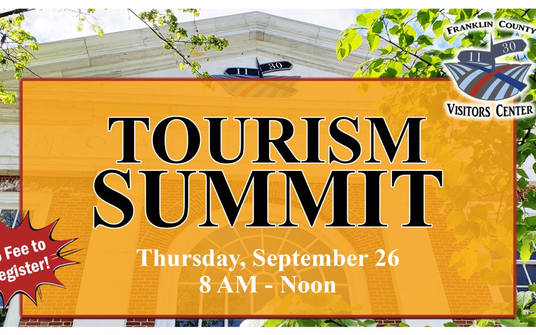 Franklin County PA Tourism Summit Set For September 26