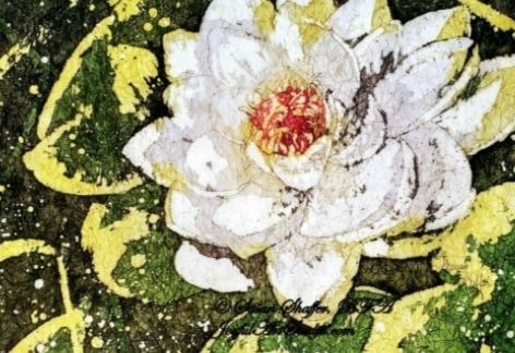 Water Lily, Batik Watercolor *Online*