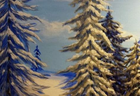 Glistening Snow Landscape, Joyful Arts Studio