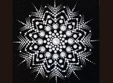 Snowflake Dot Mandala | Joyful Arts Studio, Greencastle