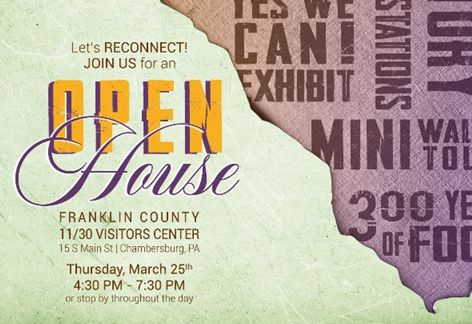 Open House at Franklin County 11/30 Visitors Center