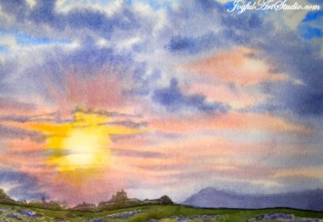 Tuesday Evenings Watercolors in March at Joyful Arts Studio