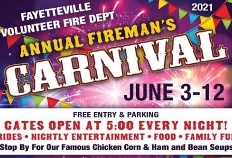 Fayetteville Volunteer Fire Dept. Annual Fireman’s Carnival