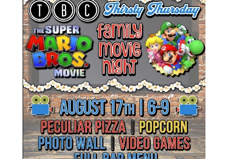 TBC Family Movie Night- Super Mario Bros.! The Barrel House, Chambersburg