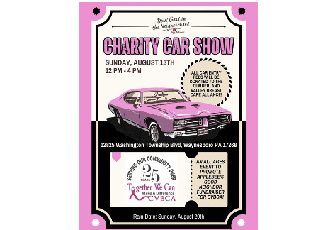 Charity Car Show to benefit CVBCA