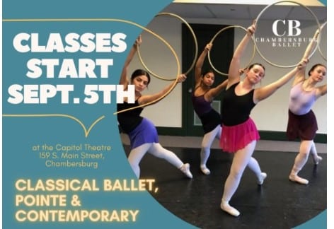 REGISTRATION IS OPEN FOR FALL CLASSES, The Chambersburg Ballet