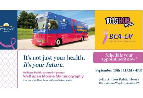 Boobs Rock & WellSpan Mobile Mammography, John Allison Public House