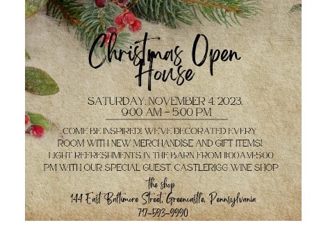 Christmas Open House | the Shop, Greencastle