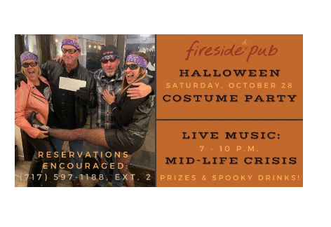 Halloween Costume Party w/Live Music: Midlife Crisis at Fireside Pub Greencastle