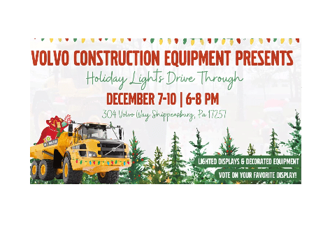 Holiday Lights Dive Though | Volvo Construction Equipment, Shippensburg