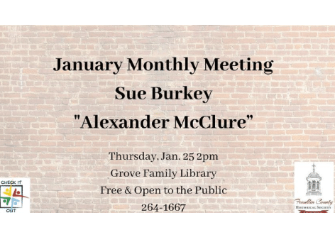 Franklin County Historical Society Monthly Meeting, Chambersburg