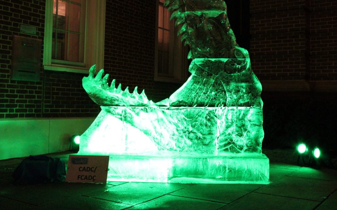 IceFest Giant Ice Sculpture carved live.