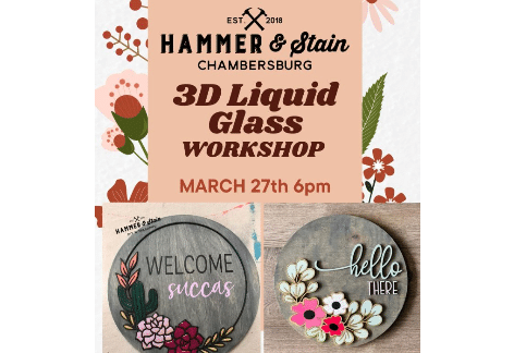 Liquid Glass Workshop | Hammer & Stain, Chambersburg