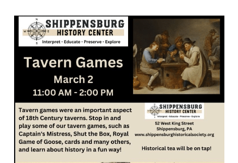 Tavern Games | Shippensburg History Center