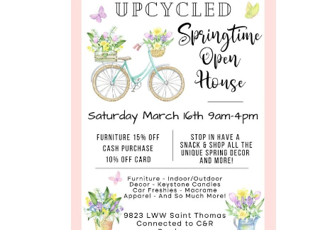 Upcycled Springtime Open House | Saint Thomas PA