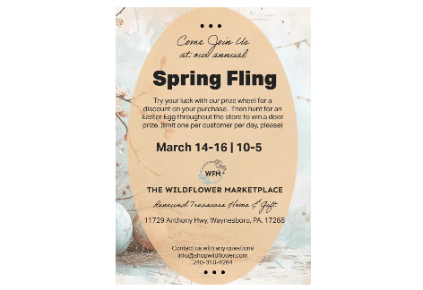 Spring Fling | The Wildflower Marketplace, Waynesboro