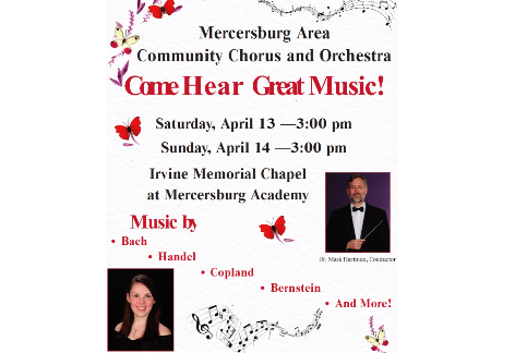 Mercersburg Area Community Chorus & Orchestra | Irvine Memorial Chapel, Mercersburg Academy