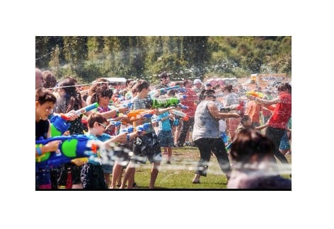 Flash Mob Beat the Heat: Super Soaker Downtown Showdown | Chambers Fort Park, Chambersburg