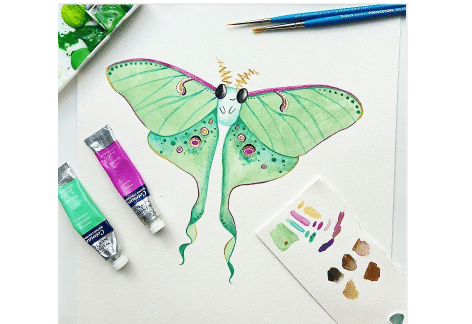 Butterflies & Moths Watercolor Workshop | Hammer & Stain, Chambersburg