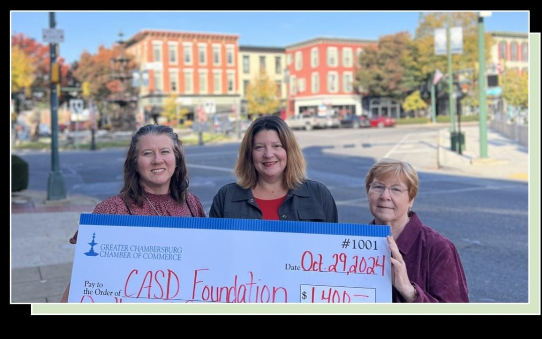Chambersburg Chamber of Commerce Donates $1400 to CASD Foundation Scholarships