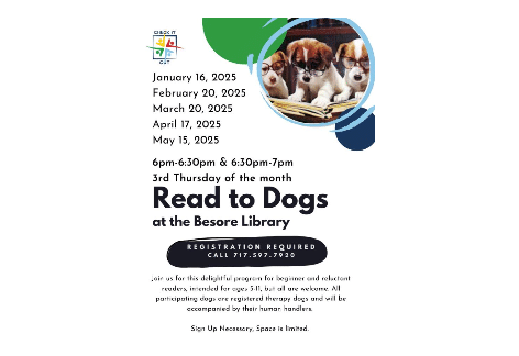 Read to Dogs | Lilian Besore Memorial Library, Greencastle