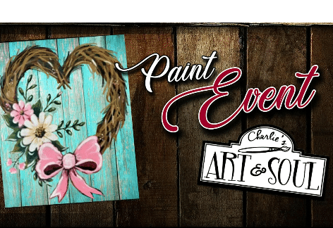 Heart Wreath Wood Painting Fundraiser | Fort Loudon Community Center