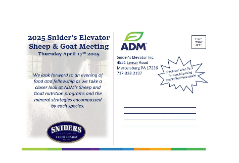 Sniders Elevator, Sheep and Goat Meeting | Williamson Ruritan Center, St. Thomas