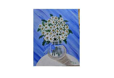 White Daisies in Vase: Paint Night | Colonel Murphy’s Music & Events, Mercersburg
