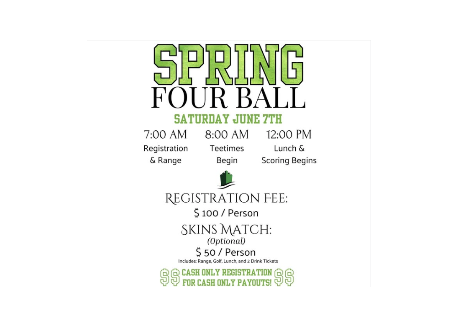 Spring Four Ball, Cash Tournament | Greencastle Golf Club