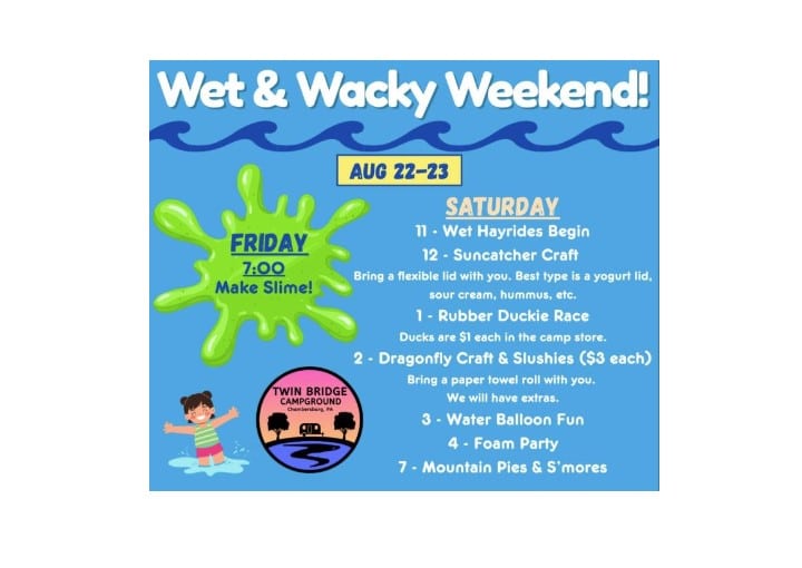 Wet & Wacky Weekend | Twin Bridges Campground, Chambersburg