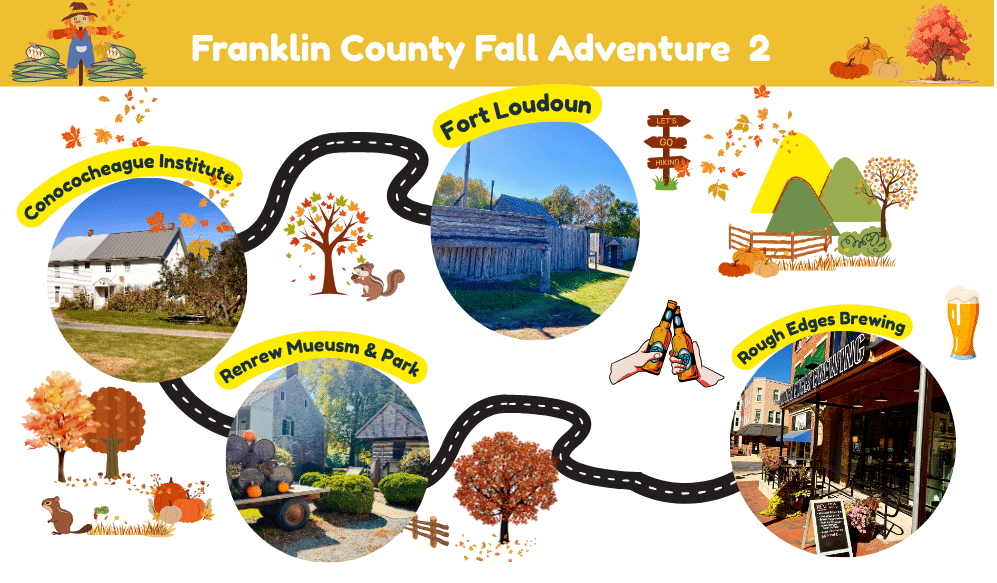 Leaf Peeper Adventure 2 Leaf Peeper Adventure 2 Fort Loudoun, Conococheague Institute, Renfrew, Rough Edges