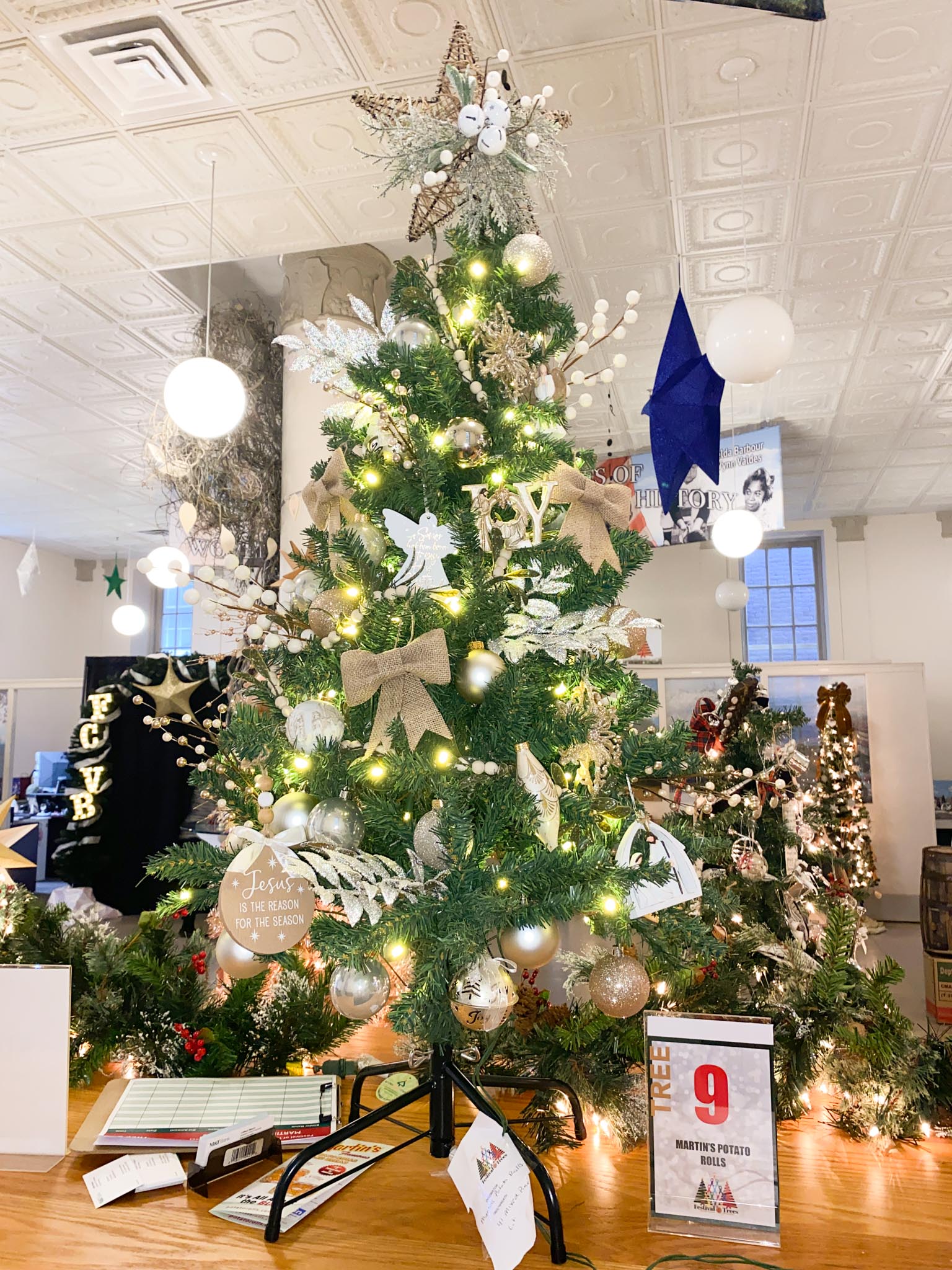 Tree (9) Martin's Potato Roll Tree at Festival of Trees