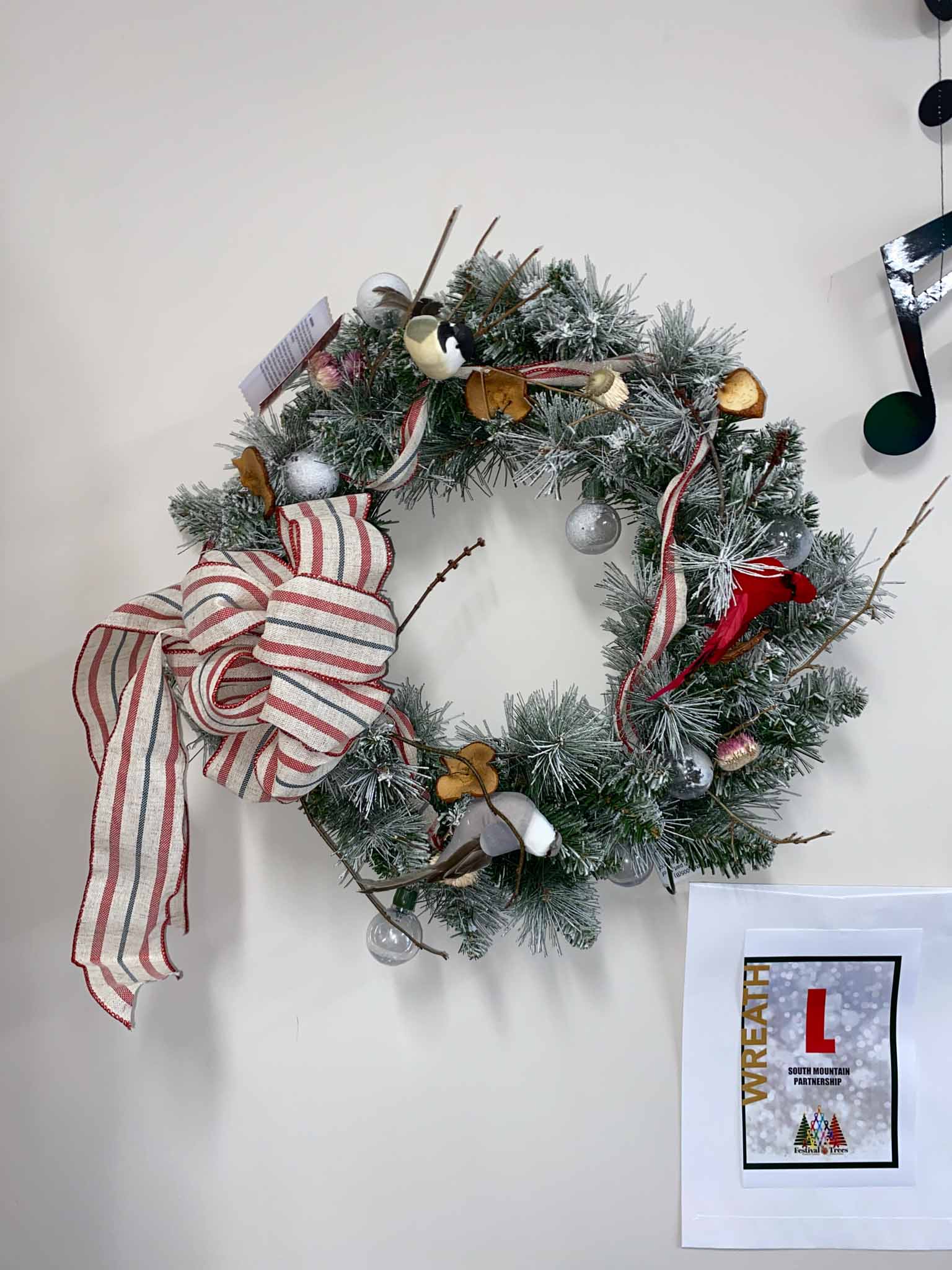 Wreath (12) Wreath L is South Mountain Partnership Wreath at Festival of Trees