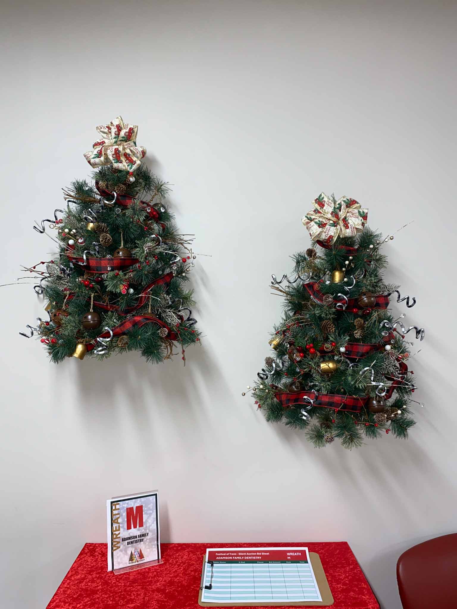 Wreath (13) Wreath M is Adamson Family Dental Wreath at Festival of Trees