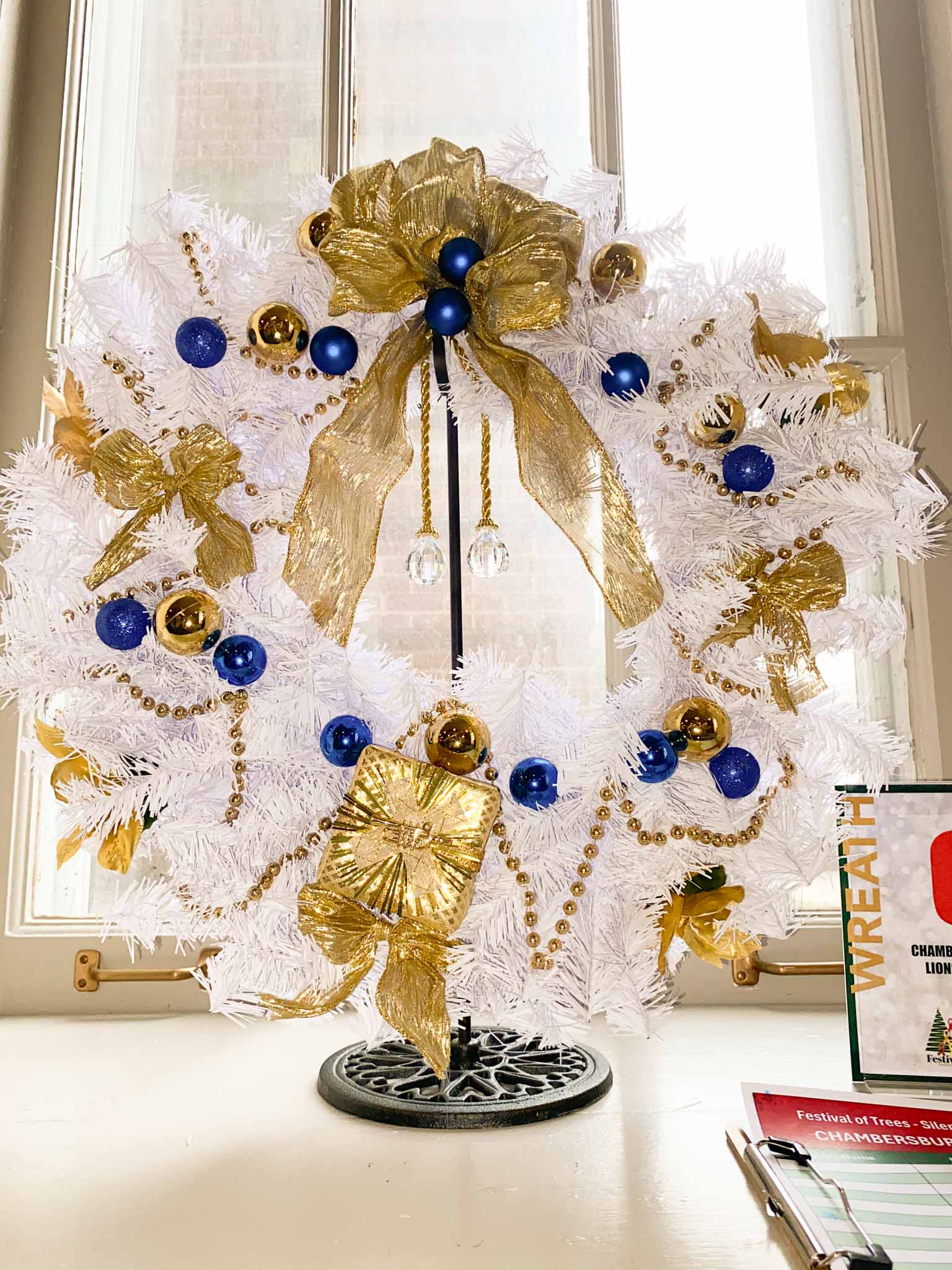 Wreath (3) Wreath C - Chambersburg Lion's Club Wreath at Festival of Trees