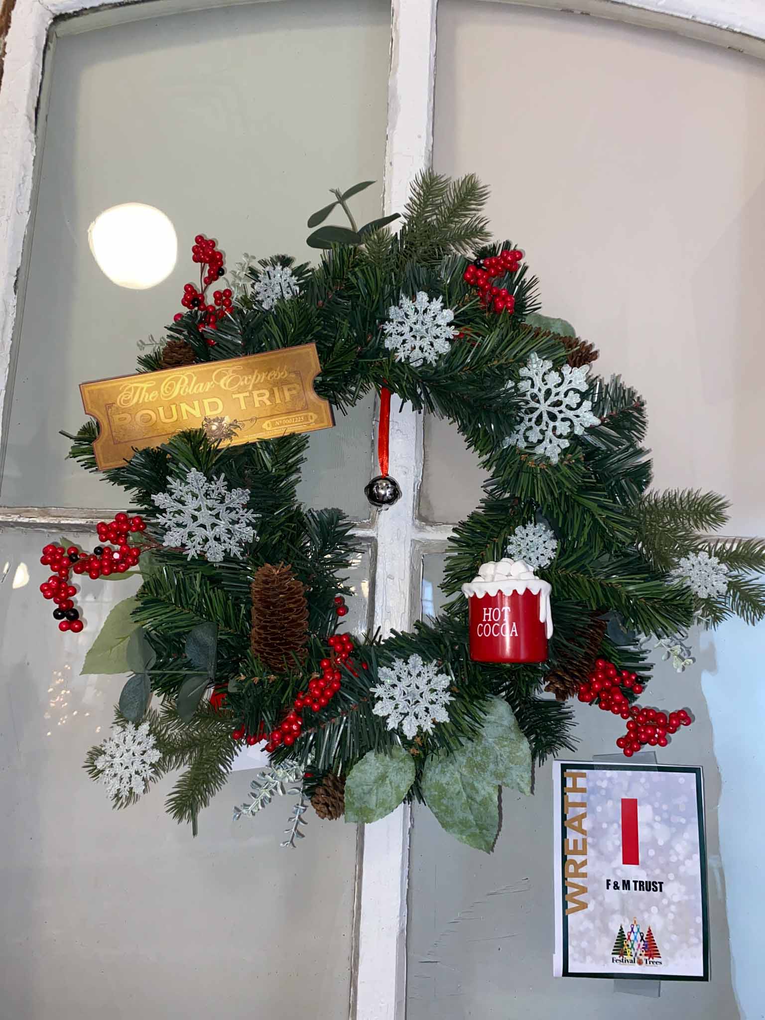 Wreath (9) Wreath I is F&M Trust Wreath at Festival of Trees