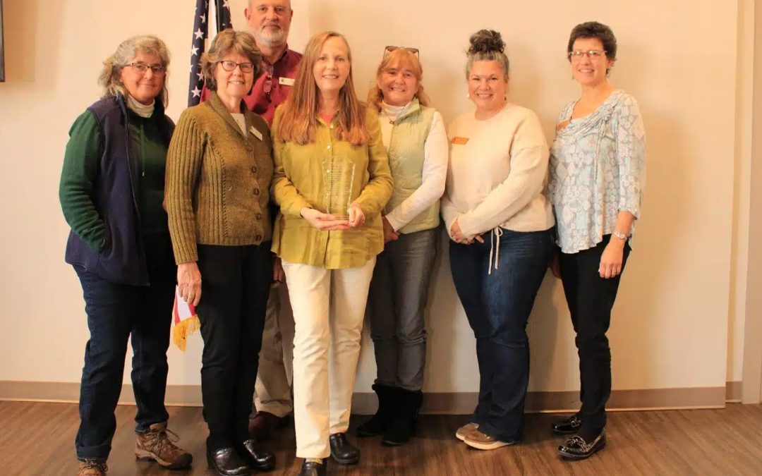 Buttonwood Nature Center receive Franklin County Tourism Partner for Impact Award.