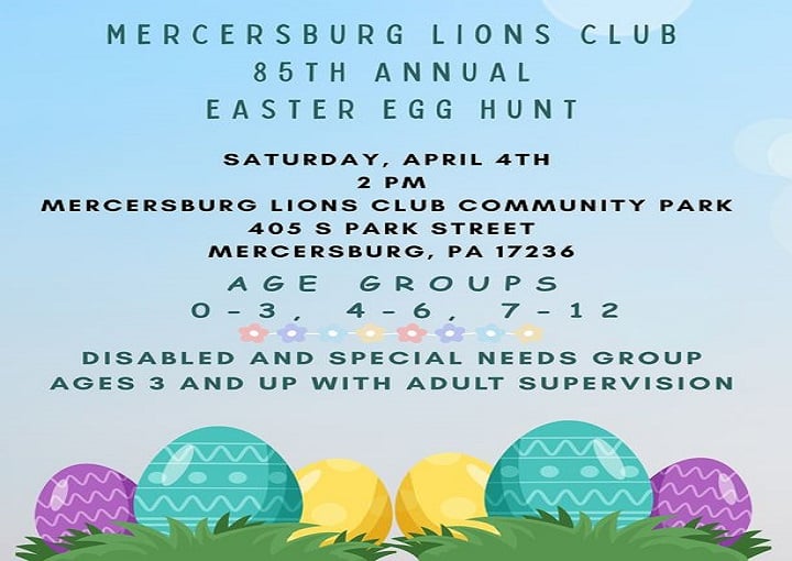 Mercersburg Lions Club Egg Hunt
