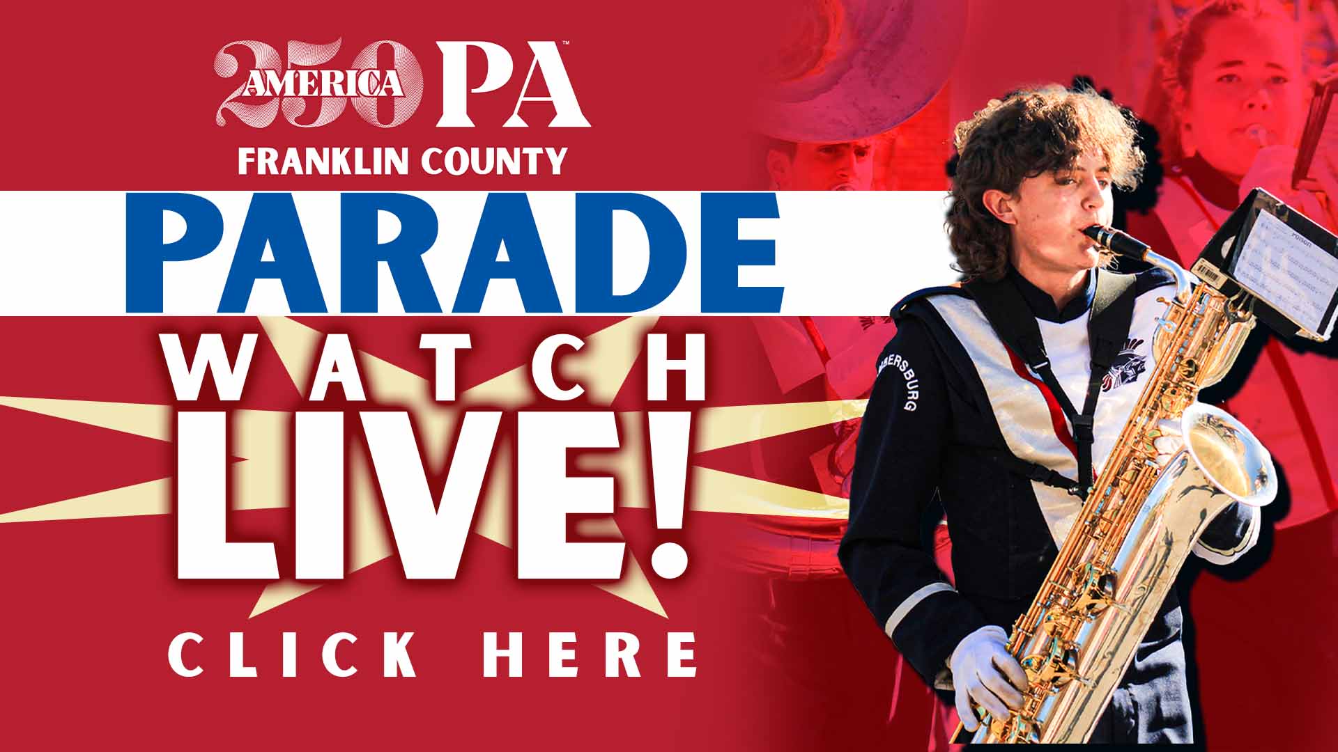 Watch The Live feed of the Franklin County America250PA Parade Here!