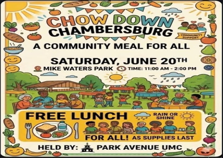 Chow Down Chambersburg; A Community Meal for All | Mike Waters Park, Chambersburg