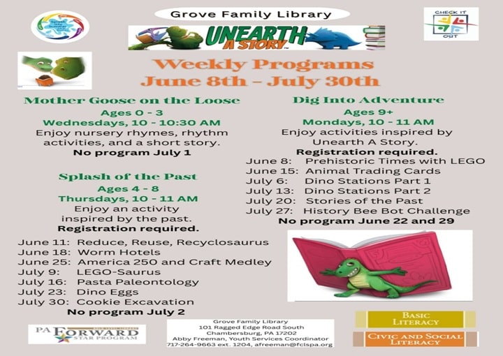 Kids Reading Program | Grove Family Library, Chambersburg