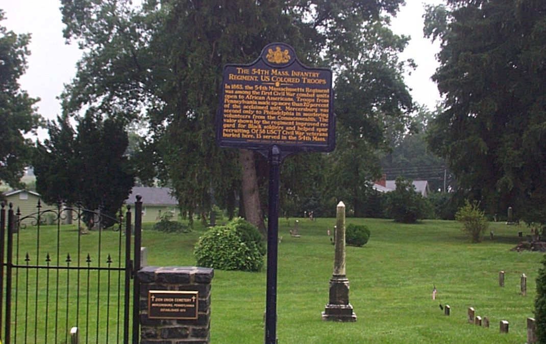 Celebration of 150 years of Zion Union Cemetery in Mercersburg, where USCT are buried.
