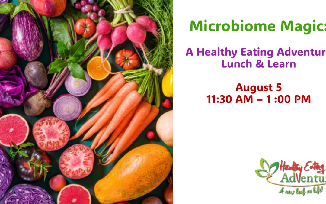 Lunch & Learn done as high tea that discusses importance of a healthy belly biome.