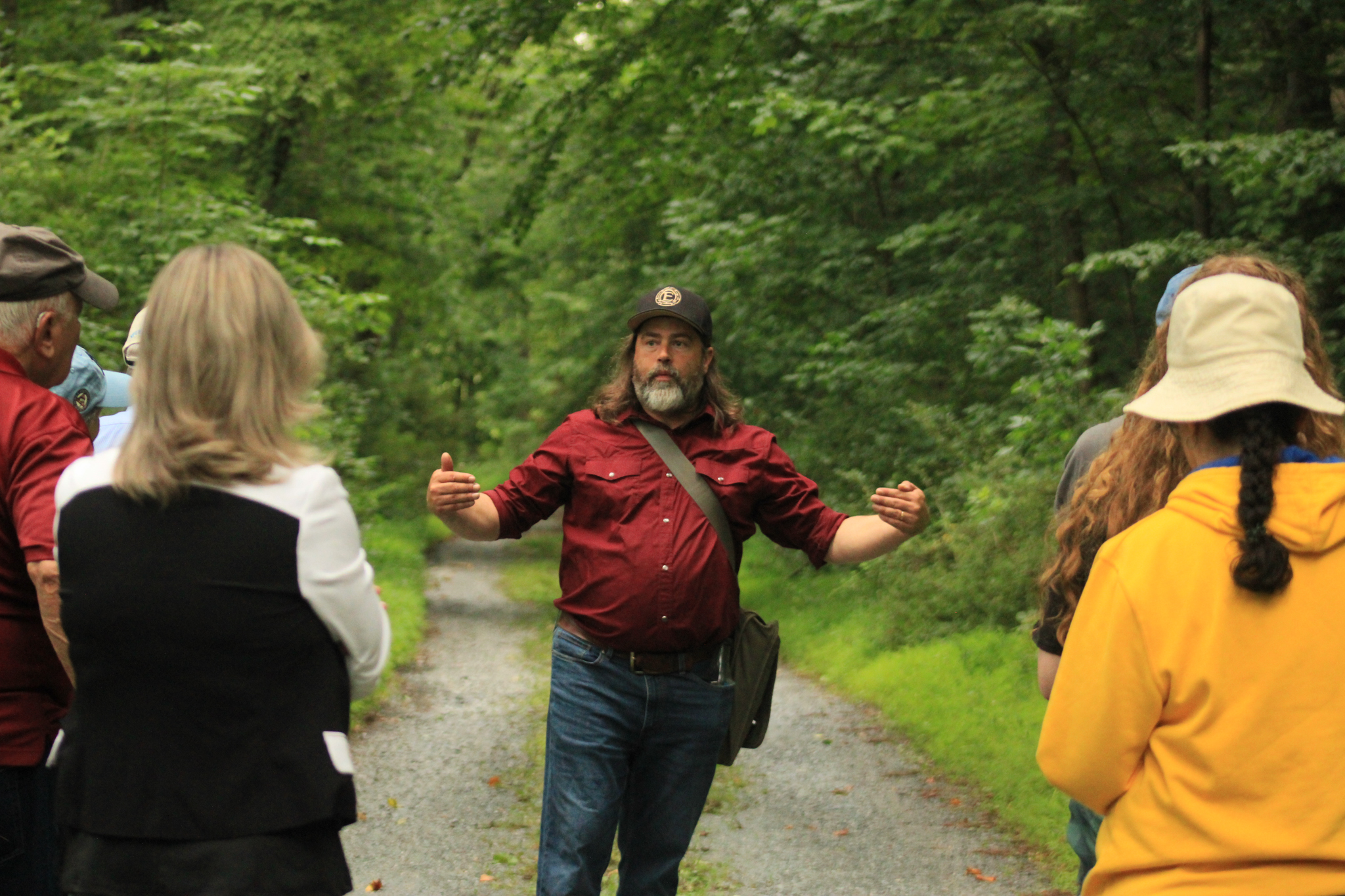 CTA Program coordinator and historian John Miller gives CTAs tour of Monterey Pass